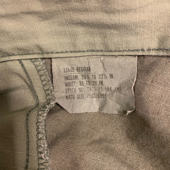 USGI Military Issued Camouflage Pants Large - Picture 4 of 9